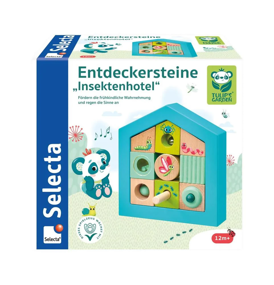 Selecta Tulips Garden Insektenhotel Entdeckersteine: Verpackung - Holzspielzeug Profi Selecta Tulips Garden Insektenhotel Entdeckersteine: Verpackung - Holzspielzeug Profi