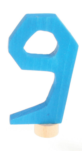 GRIMM ́S Zahlenstecker 9 blau