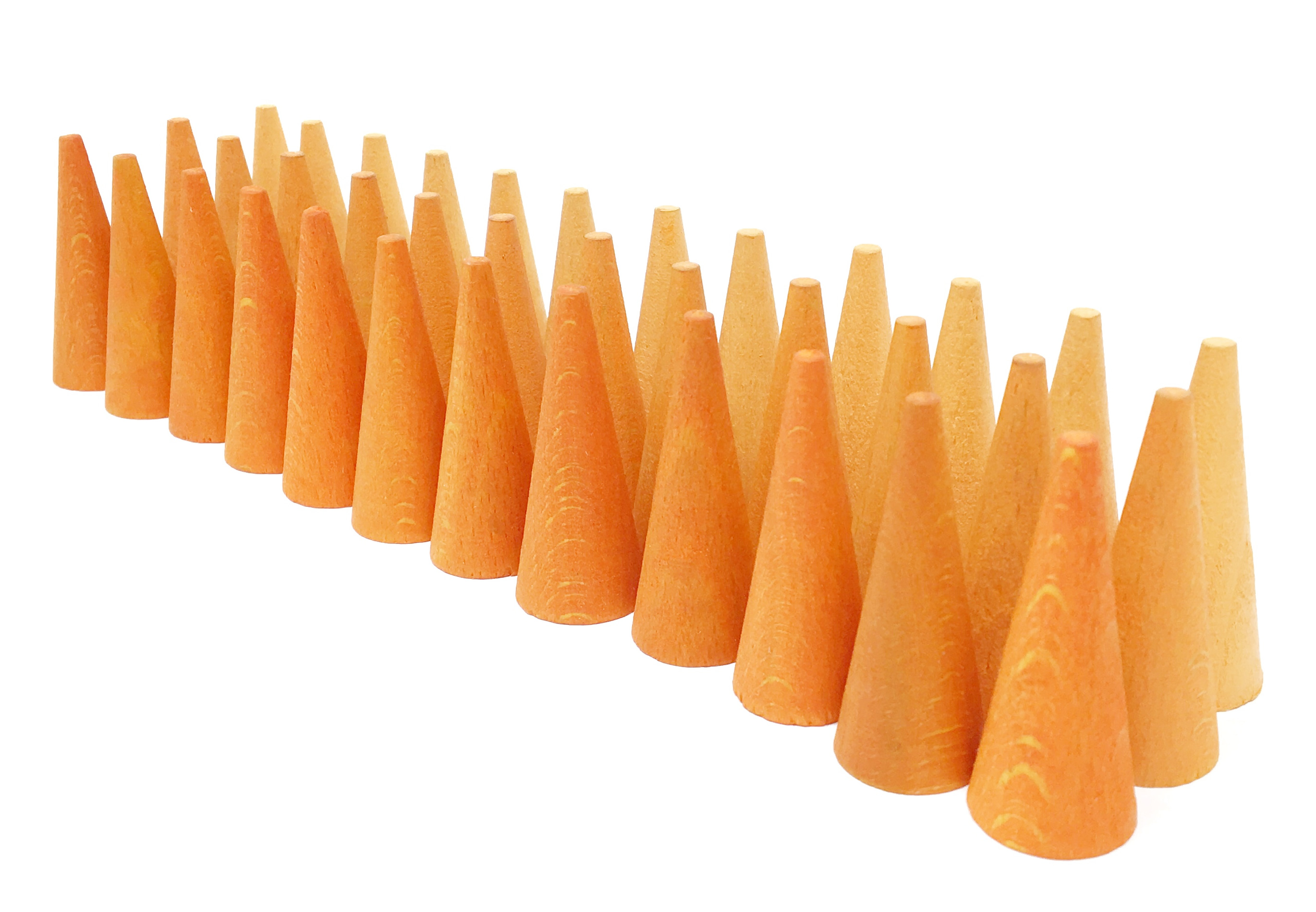 Grapat Mandala Kleine Orangefarbene Kegel Cones