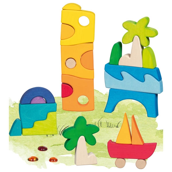 goki evolution Landschaftspuzzle Honolulu - Holzspielzeug Profi goki evolution Landschaftspuzzle Honolulu - Holzspielzeug Profi