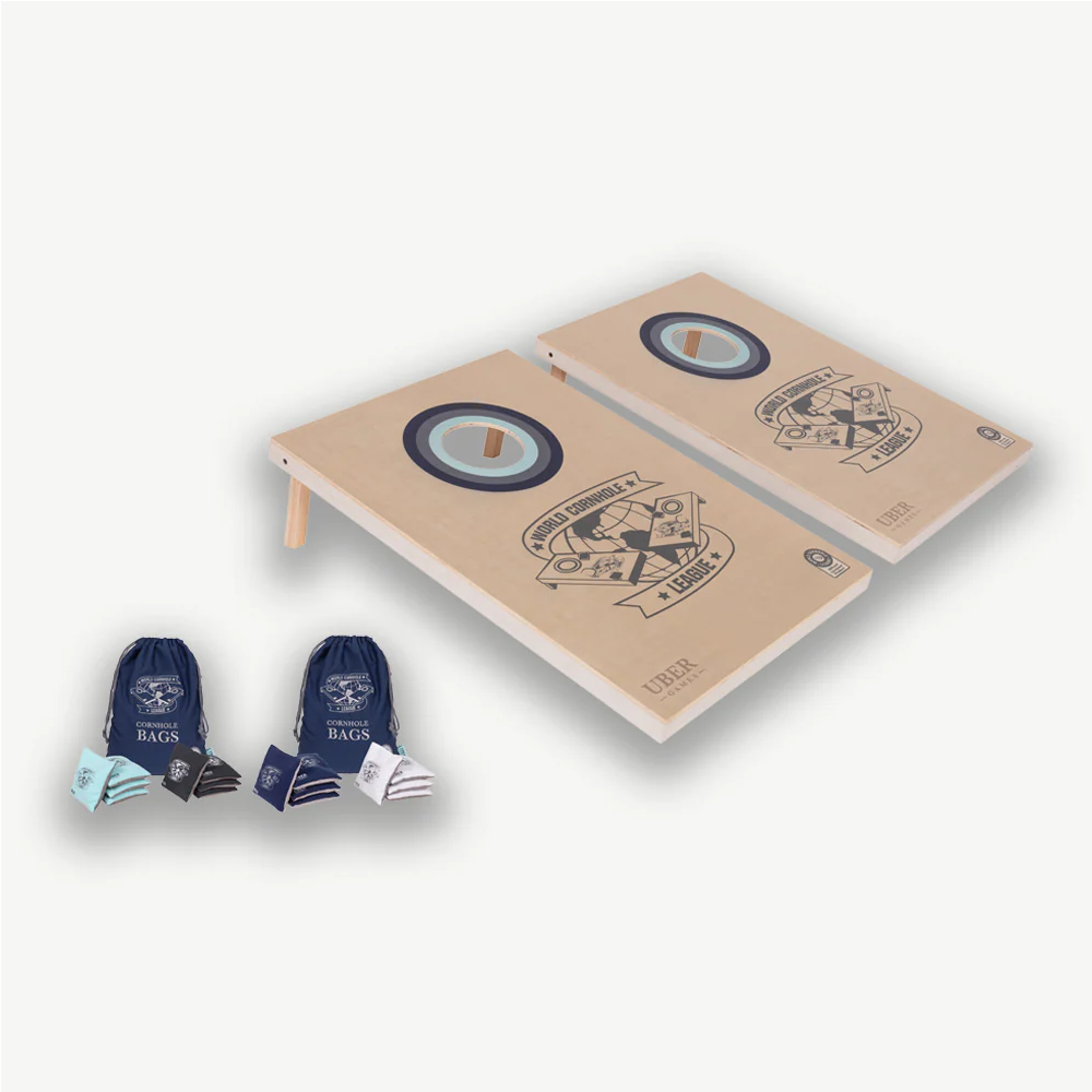 Übergames World Cornhole League - Cornhole Doppelbrett Set (90 x 60 cm)
