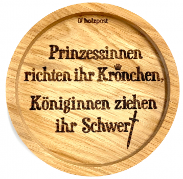 Holzpost® Untersetzer Prinzessinnen
