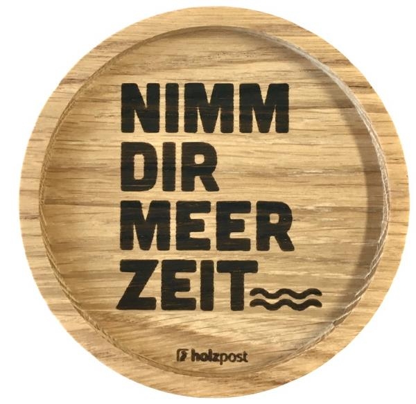 Holzpost® Untersetzer Meer Zeit Holzpost® Untersetzer Meer Zeit