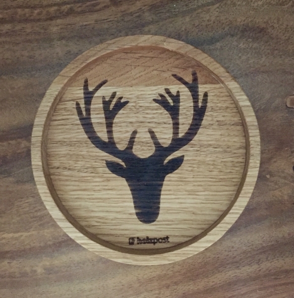 Holzpost® Untersetzer Hirsch Holzpost® Untersetzer Hirsch