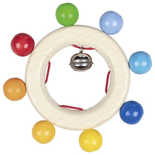 goki gaby Greifling Regenbogenperlen mit Glöckchen - Holzspielzeug Profi goki gaby Greifling Regenbogenperlen mit Glöckchen - Holzspielzeug Profi