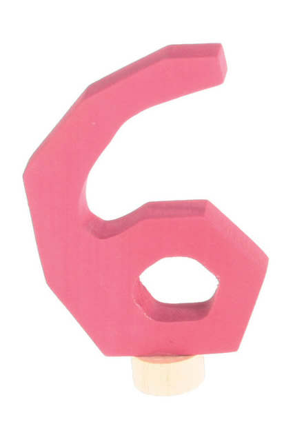 GRIMM ́S Zahlenstecker 6 rosa