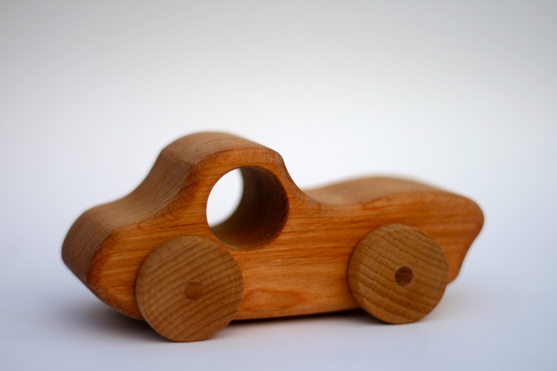 Schaukeltier Holzauto Colette geölt Schaukeltier Holzauto Colette geölt