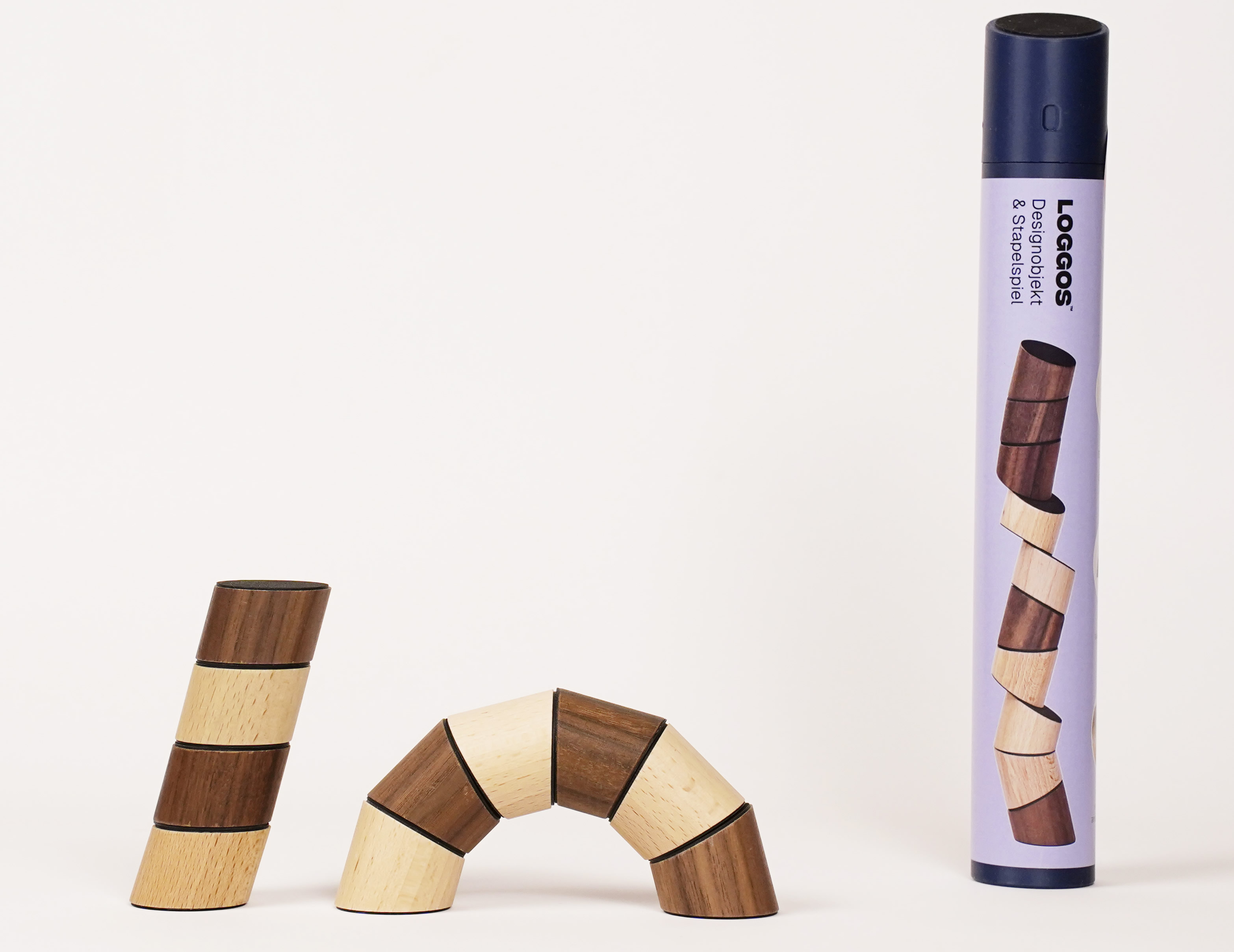 LOGGOS Verrücktes Stapelspiel Buche Nuss | S-Set 