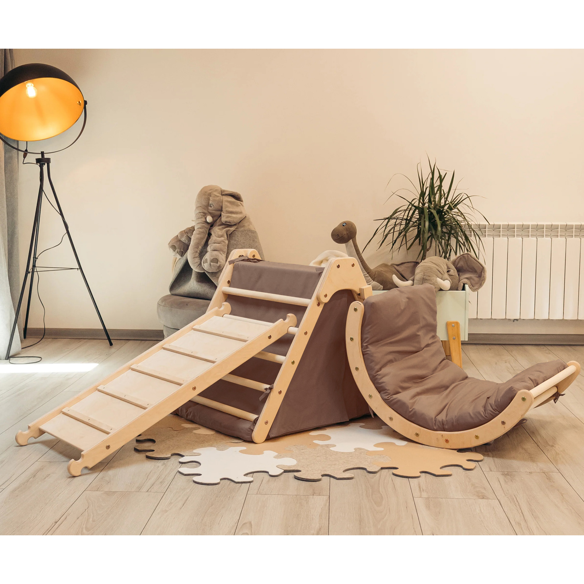 ClimbUpToys Kletterset FOLD UP mit Zelt & Kissen (6-tlg.) 