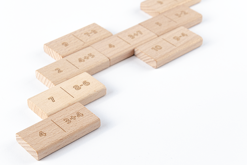 DiDi toys Mathematische Dominosteine | Addition & Subtraktion bis 10 - natur DiDi toys Mathematische Dominosteine | Addition & Subtraktion bis 10 - natur