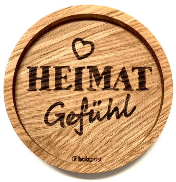 Holzpost® Untersetzer Heimatgefühl Holzpost® Untersetzer Heimatgefühl