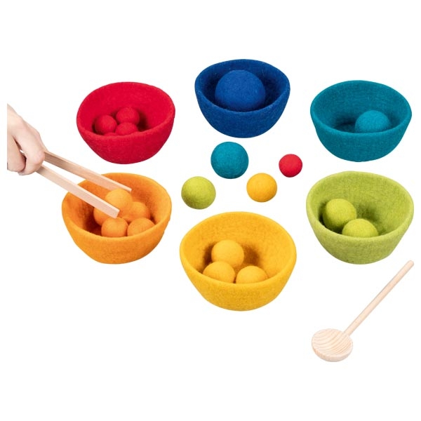 Farbsortierspiel Sorterino von goki evolution - Holzspielzeug Profi