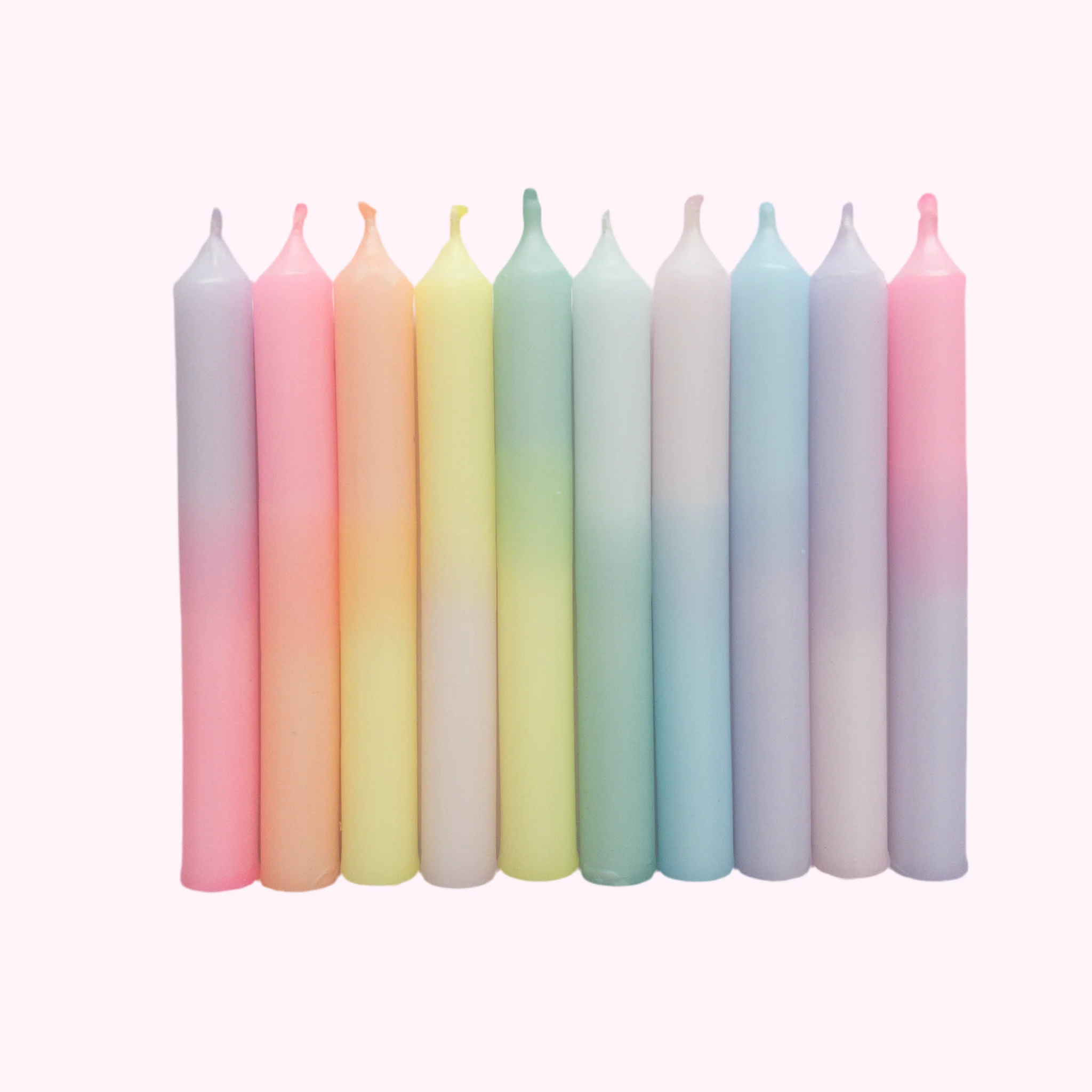 Madam ERLE Geburtstagskerzen DIP DYE SMILLA | LILLE (10 Stück)