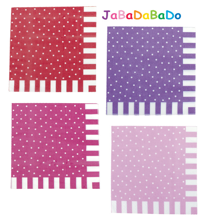 JaBaDaBaDo Party Servietten Pünktchen pink (20 Stk.) JaBaDaBaDo Party Servietten Pünktchen pink (20 Stk.)