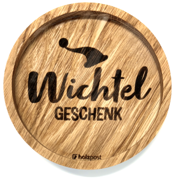 Holzpost Untersetzer Wichtelgeschenk