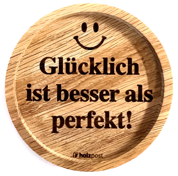 Holzpost Untersetzer Perfekt