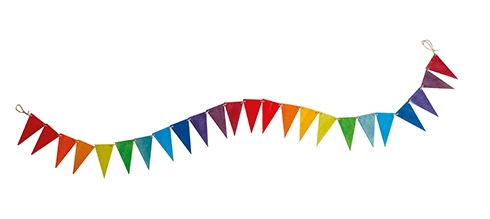 GRIMM´S Wimpelkette Regenbogen (24 Teile) GRIMM´S Wimpelkette Regenbogen (24 Teile)