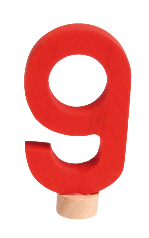 GRIMM´S Zahlenstecker 9, Schulschrift GRIMM´S Zahlenstecker 9, Schulschrift