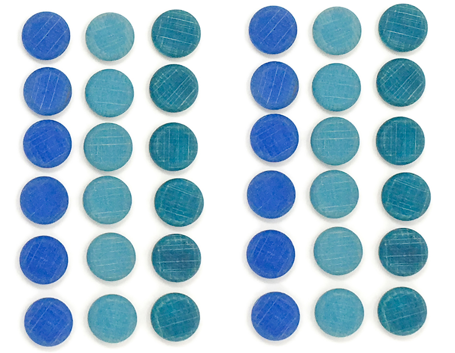 Grapat Mandala Kleine Blaue Scheiben Coins