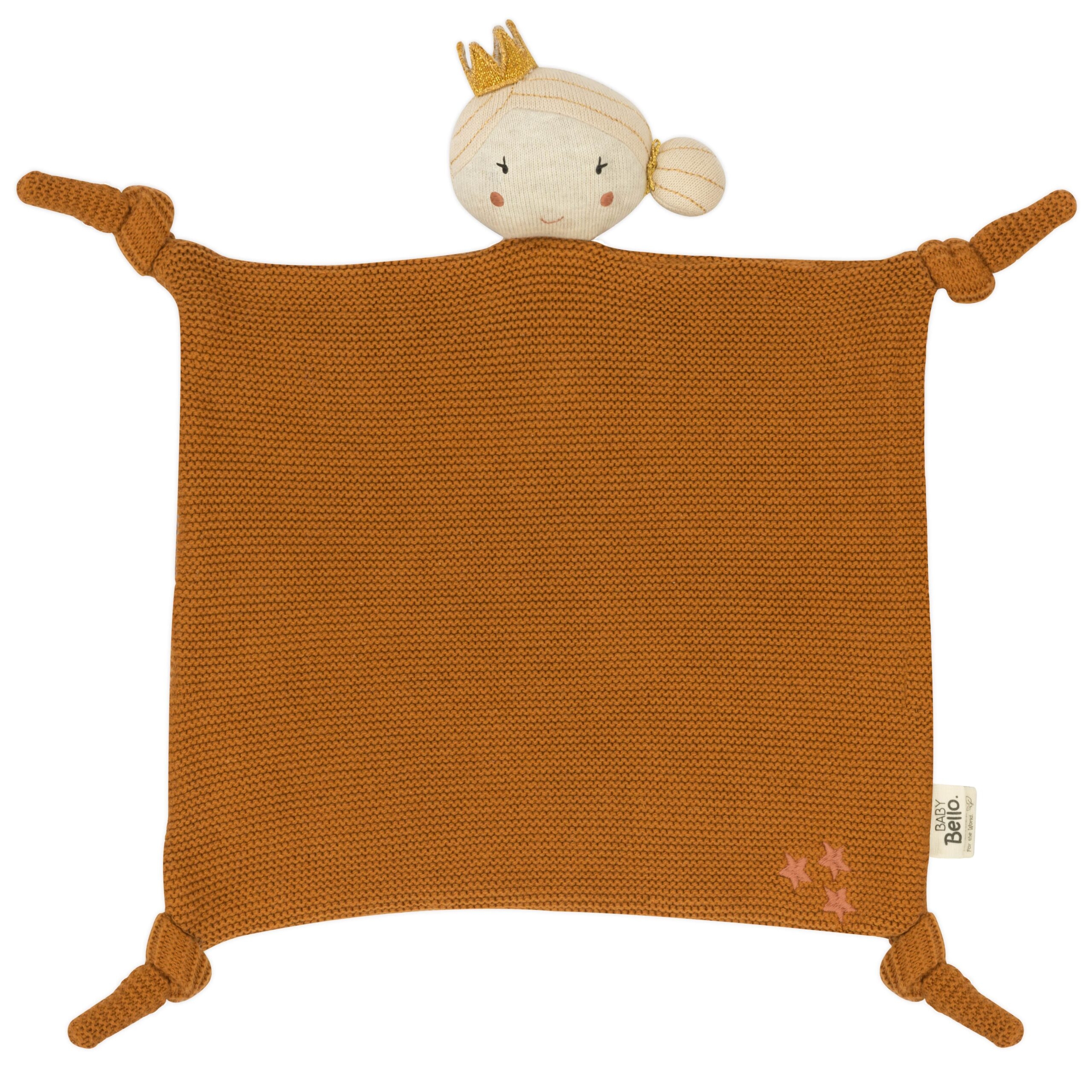 Baby Bello Kuscheltuch Penny the Princess Rust