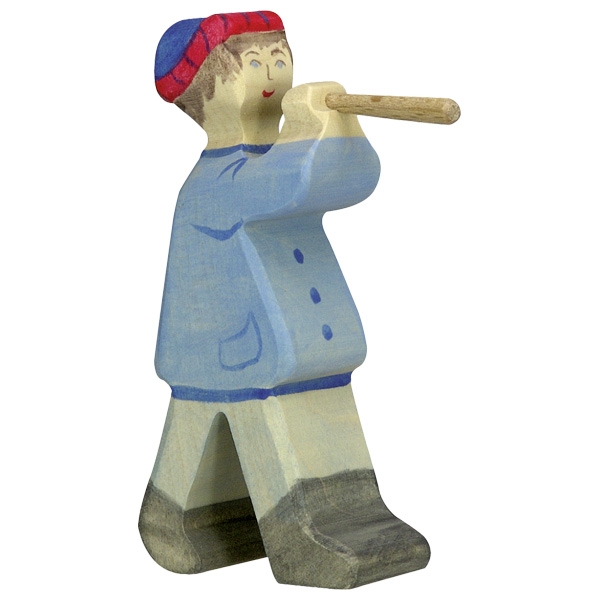 HOLZTIGER Kleiner Hirte mit Flöte Serie 2