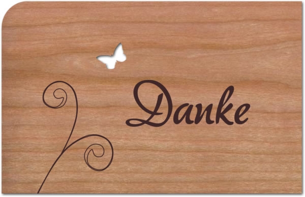 Holzpost® Grußkarte Danke