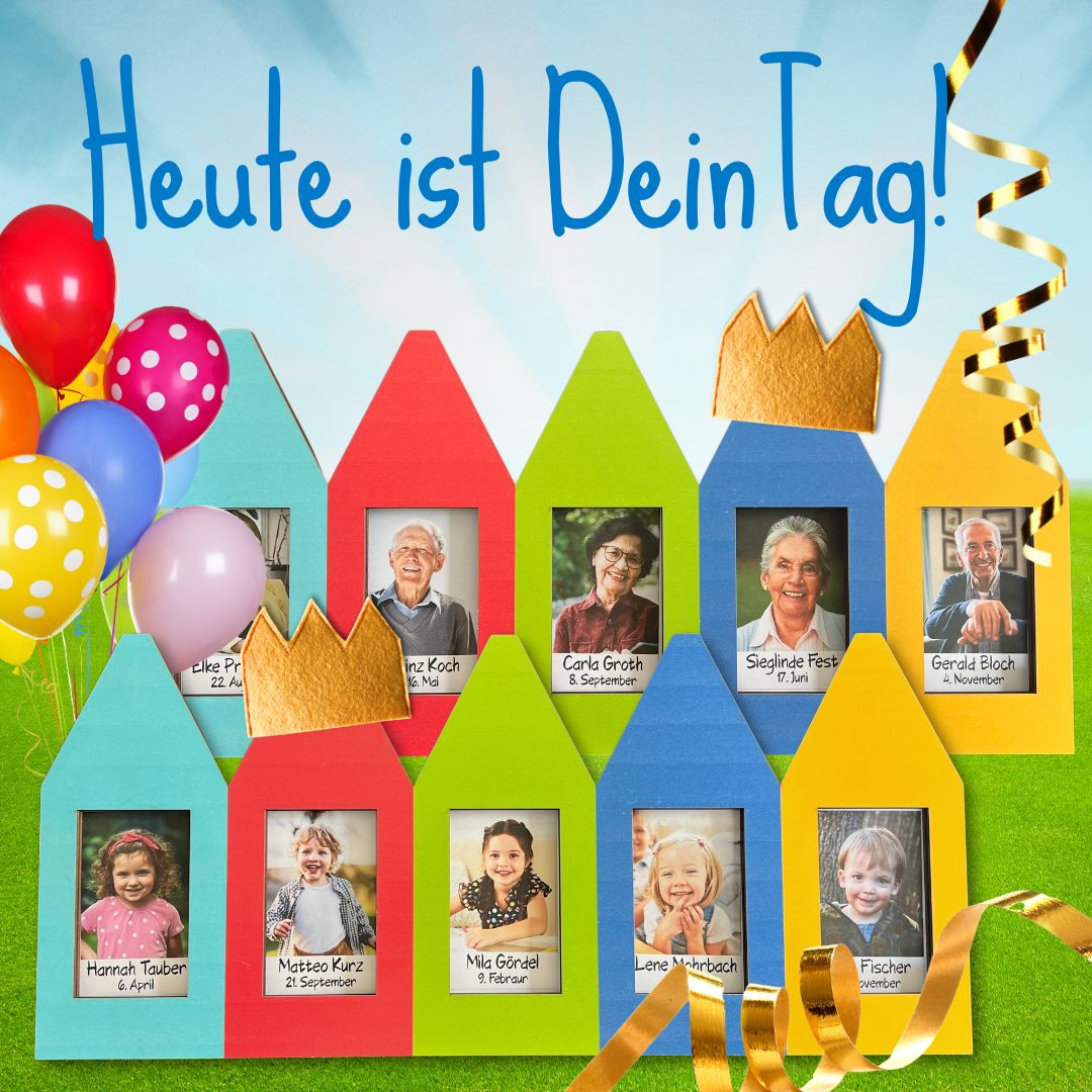 Jamso Villa Kunderbunt Geburtstagskalender - Holzspielzeug Profi