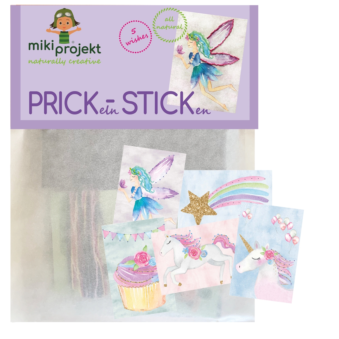 mikiprojekt Bastelset Prick-Stick 5 Wishes mikiprojekt Bastelset Prick-Stick 5 Wishes