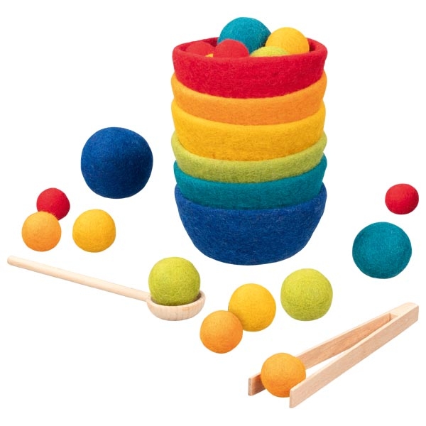 Farbsortierspiel Sorterino von goki evolution - Holzspielzeug Profi