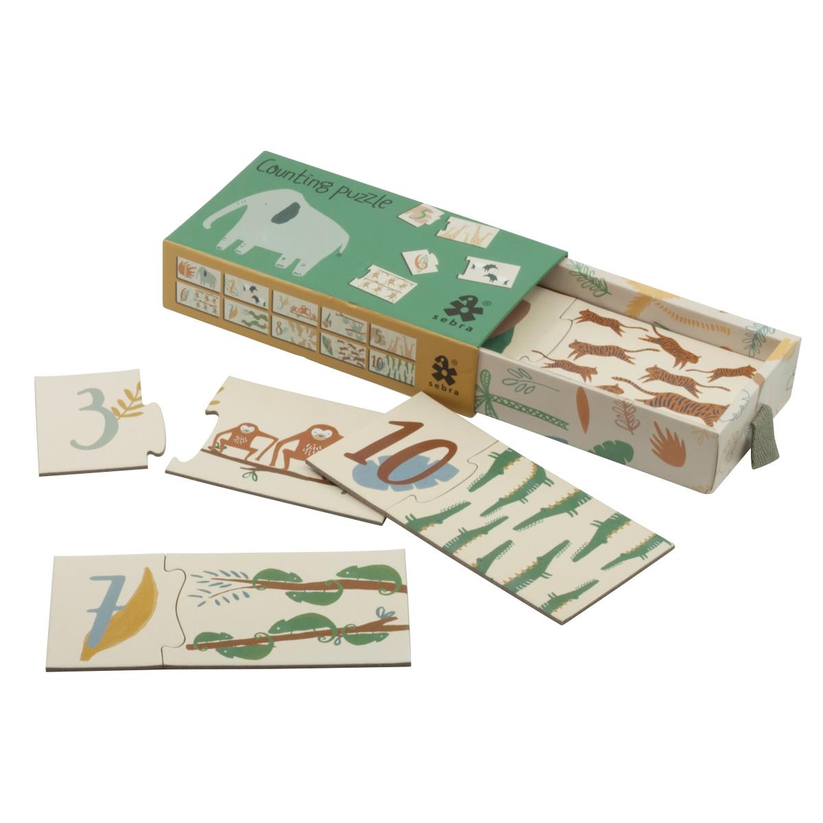 sebra Zahlenpuzzle Wildlife sebra Zahlenpuzzle Wildlife