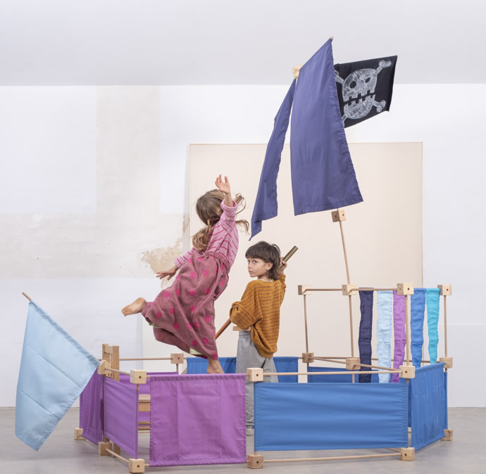 Trígonos MAXI BLUA (blau-türkis-pink)