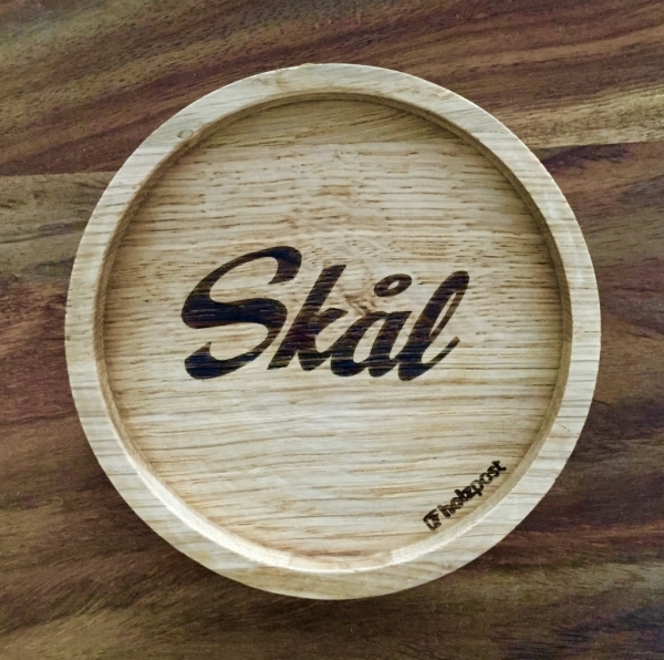 Holzpost Untersetzer Skål