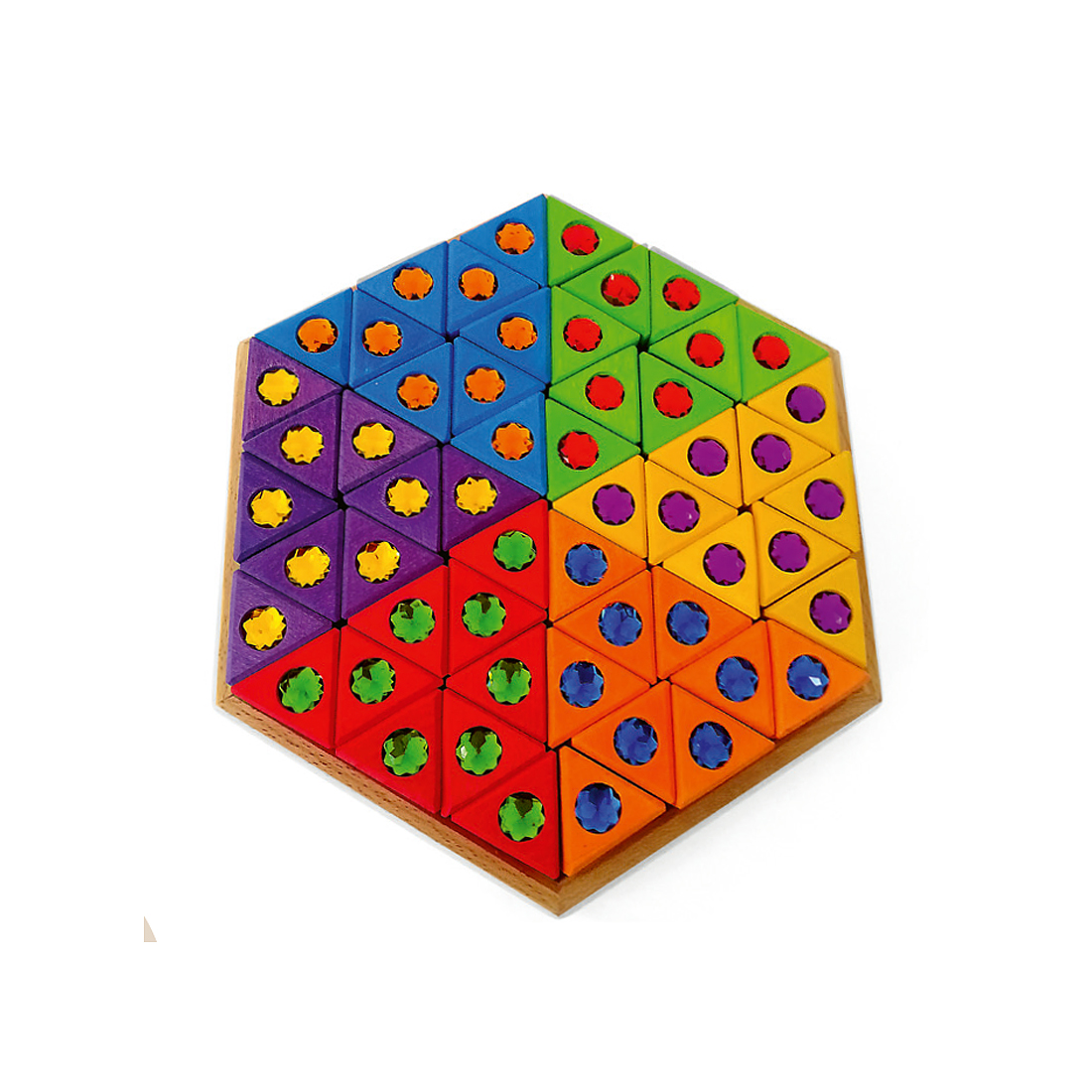 BAUSPIEL Große Bunte Dreiecke BAUSPIEL Große Bunte Dreiecke