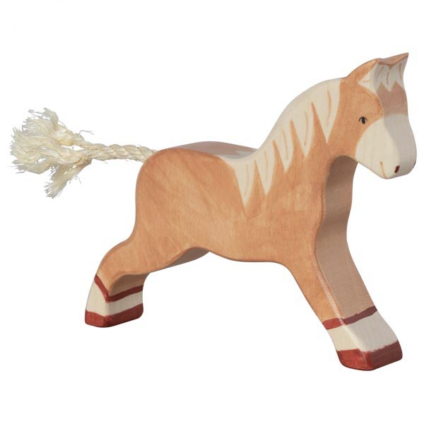 HOLZTIGER Laufendes Pferd, hellbraun