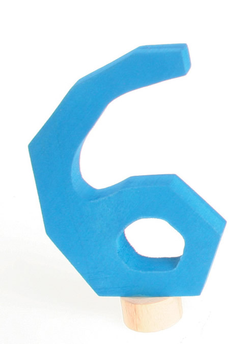 GRIMM ́S Zahlenstecker 6 blau