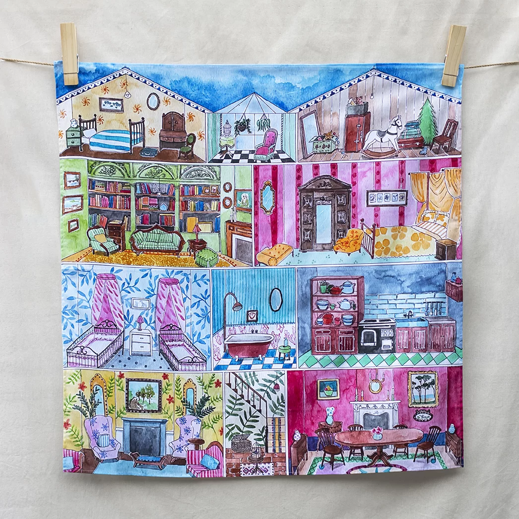 Wonderie Spieltuch Welcome to the Dollhouse  MAXI Wonderie Spieltuch Welcome to the Dollhouse  MAXI