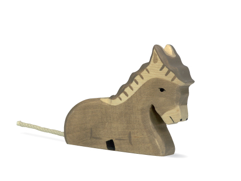 HOLZTIGER Esel liegend