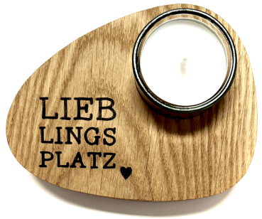 Holzpost® Teelicht Lieblingsplatz