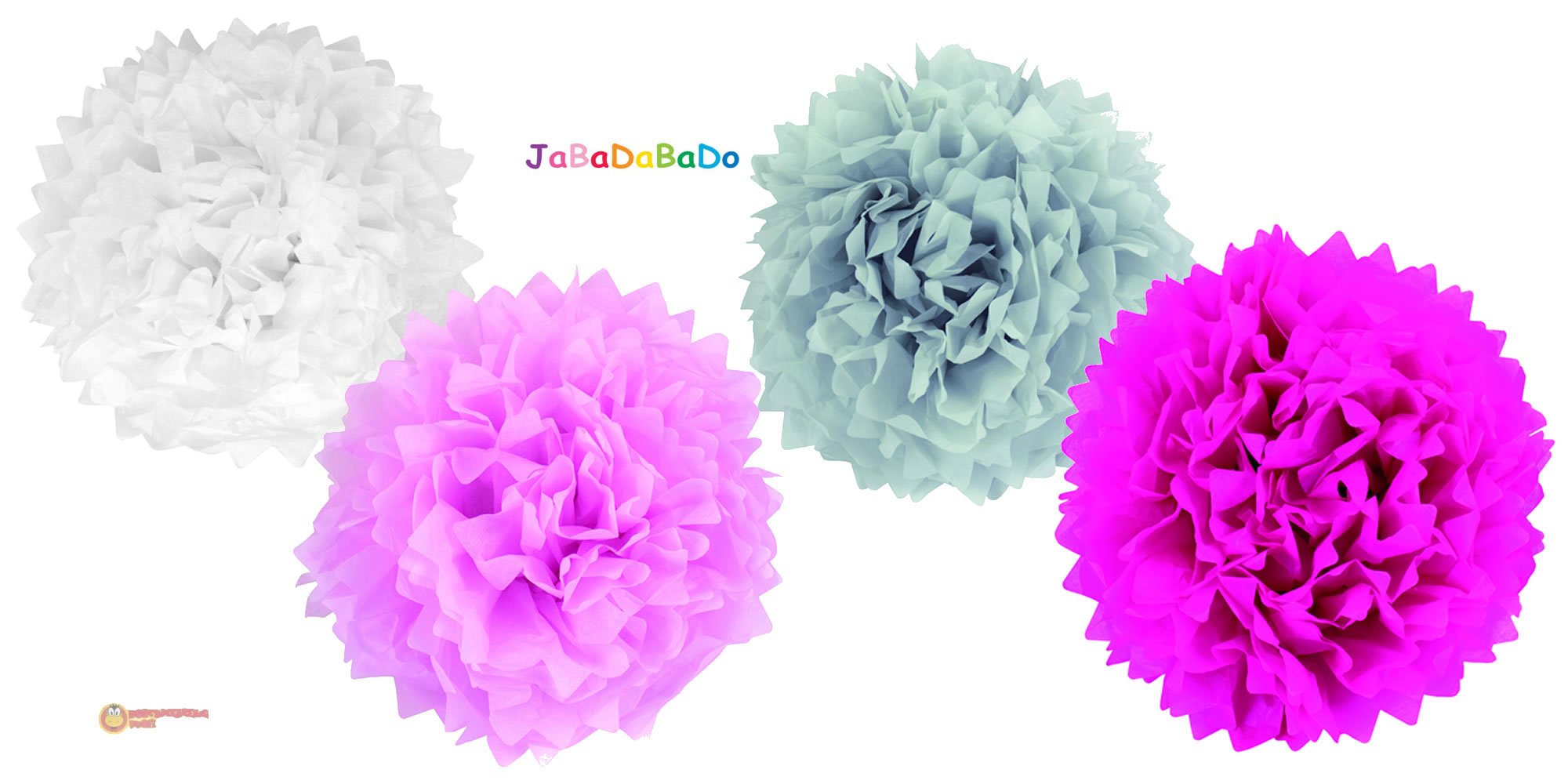 JaBaDaBaDo PomPoms hellrosa (4 Stk.) JaBaDaBaDo PomPoms hellrosa (4 Stk.)