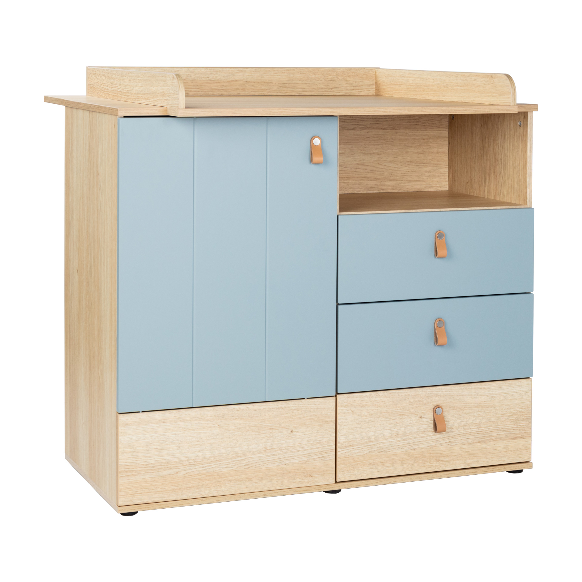 Arthur Berndt Babyzimmer ROOFY Wickelkommode in Salbei und Nagano Oak NB - Holzspielzeug Profi Arthur Berndt Babyzimmer ROOFY Wickelkommode in Salbei und Nagano Oak NB - Holzspielzeug Profi