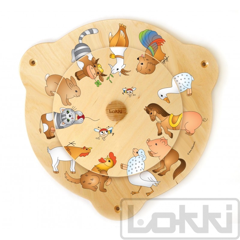 Lokki Wandspiel Drehscheibe Bauernhof Lokki Wandspiel Drehscheibe Bauernhof