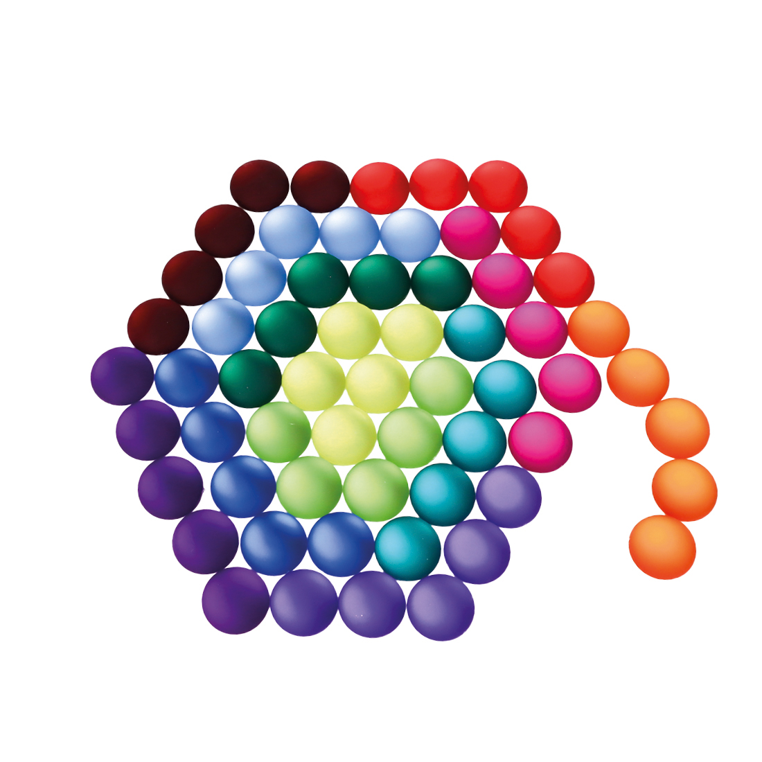 BAUSPIEL Funkelsteine matt (60 Teile) 