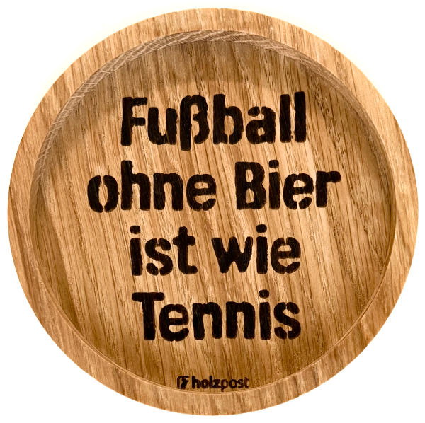 Holzpost® Untersetzer Fußball Bier Tennis Holzpost® Untersetzer Fußball Bier Tennis