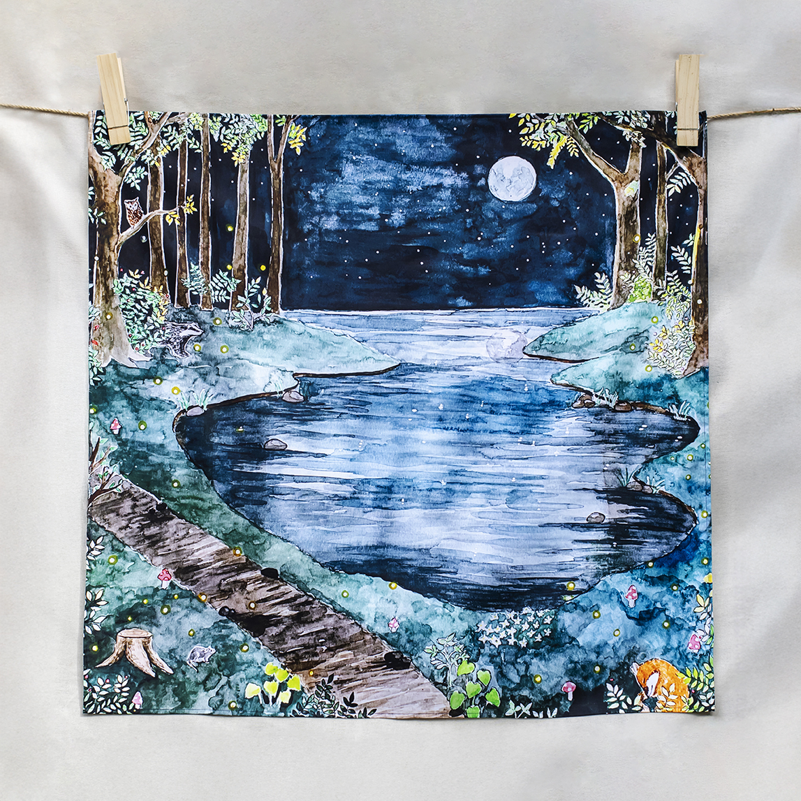 Wonderie Spieltuch Moonlight Forest - Holzspielzeug Profi