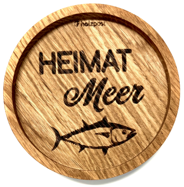 Holzpost® Untersetzer Heimat Meer Holzpost® Untersetzer Heimat Meer