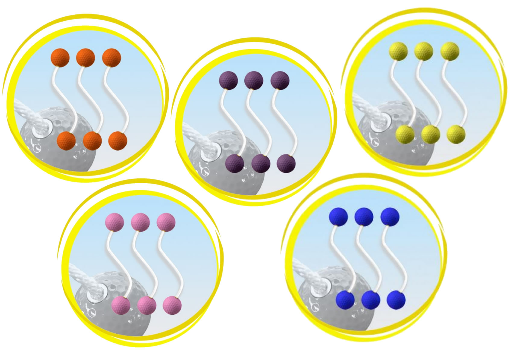 Bolas für Leitergolf (3er Set), versch. Farben  Bolas für Leitergolf (3er Set), versch. Farben