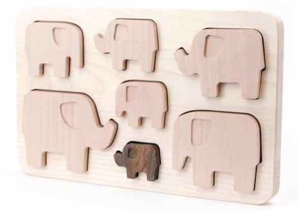 BAJO Puzzle Elefanten