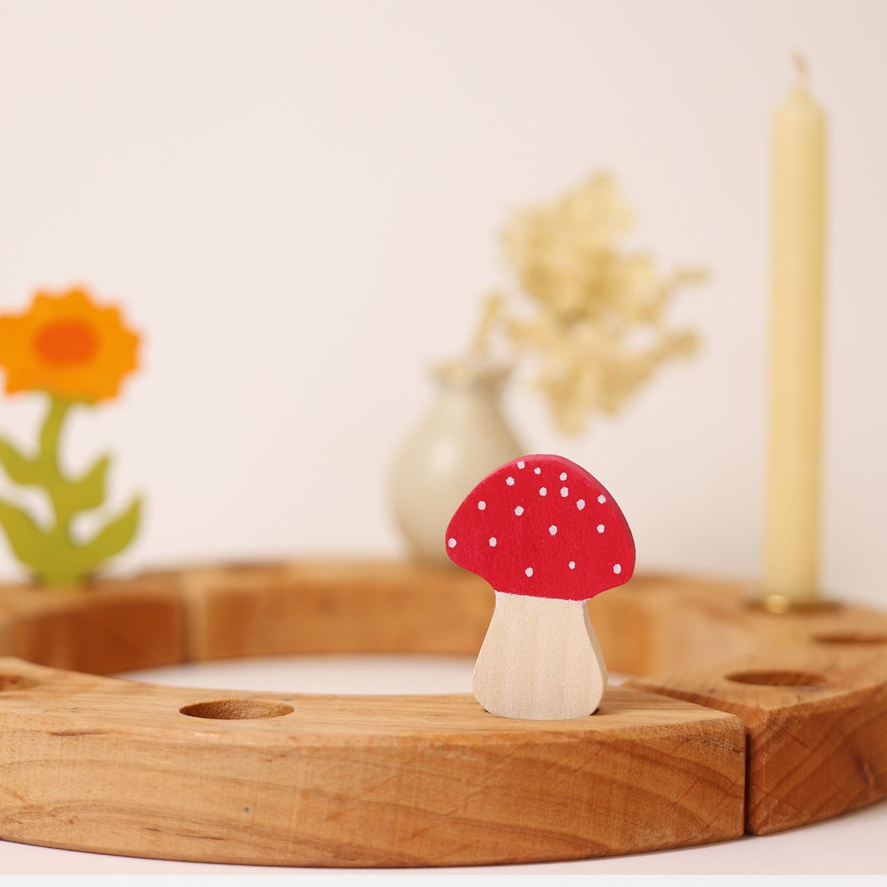 GRIMM´S Stecker Fliegenpilz - Holzspielzeug Profi