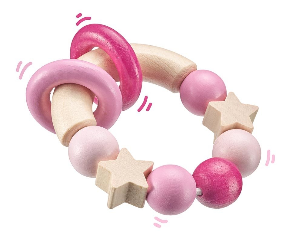 Selecta bellybutton Greifling Glücksgriff rosa Selecta bellybutton Greifling Glücksgriff rosa