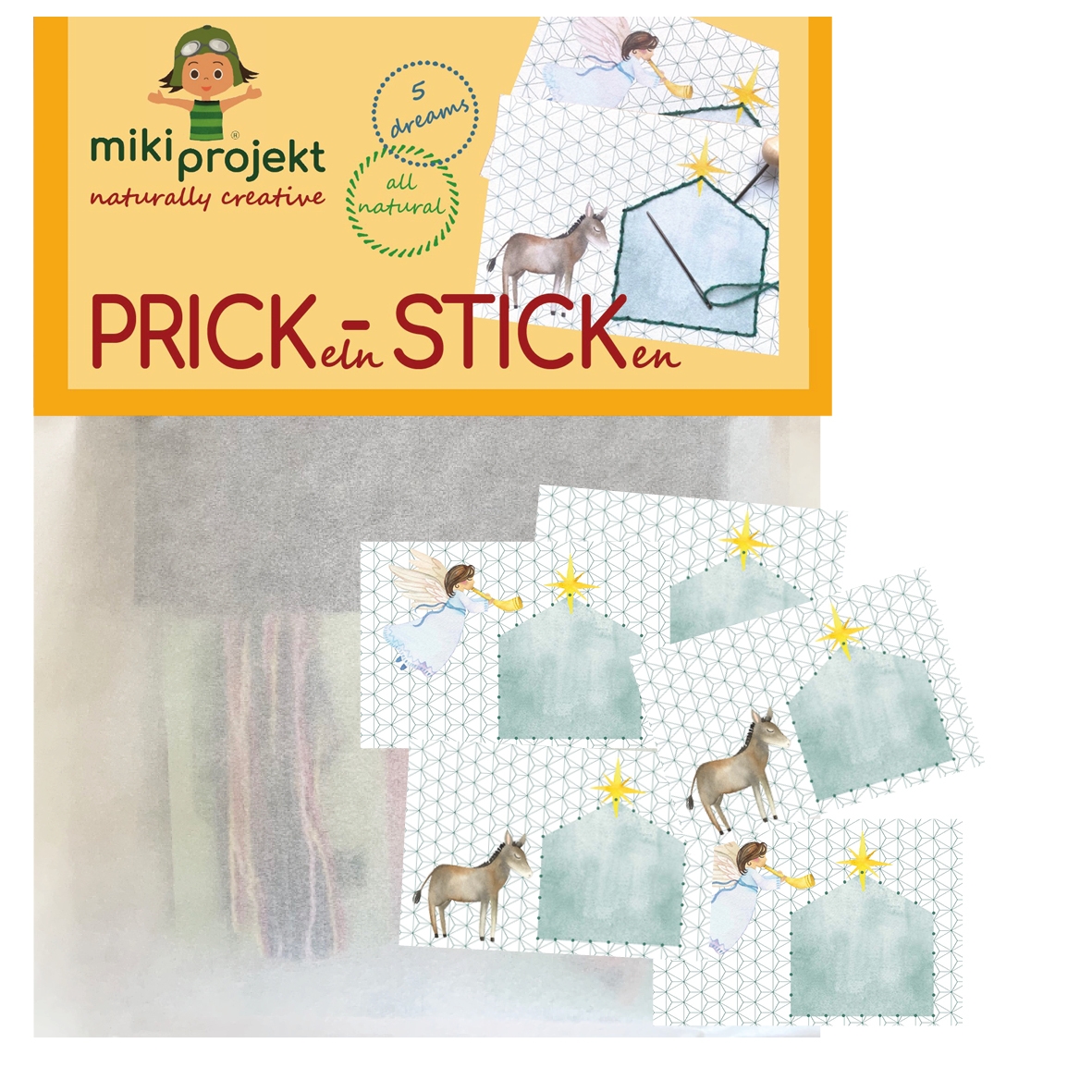 mikiprojekt Bastelset Prick-Stick Christmas mikiprojekt Bastelset Prick-Stick Christmas